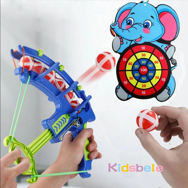 Dinosaur Sticky Ball Bow Target Dartboard Elephant Educational Toy Kids Slingshot Play Arrow Toy Set Children Outdoor Game Toys