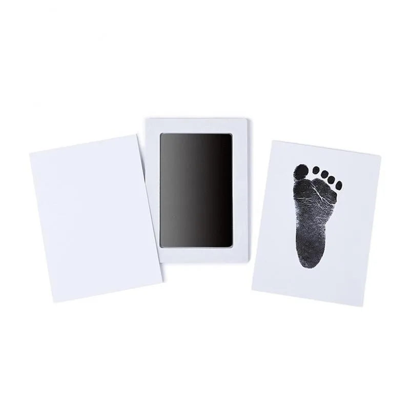 Newborn Baby DIY Hand And Footprint Kit Ink Pads Photo Frame Handprint Toddlers Souvenir Accessories Safe Clean Baby Shower Gift